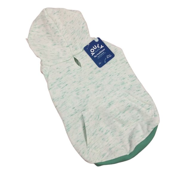 YOULY Trailblazer Dog Medium Teal Space Dye Hoodie with Pocket New - Picture 1 of 4